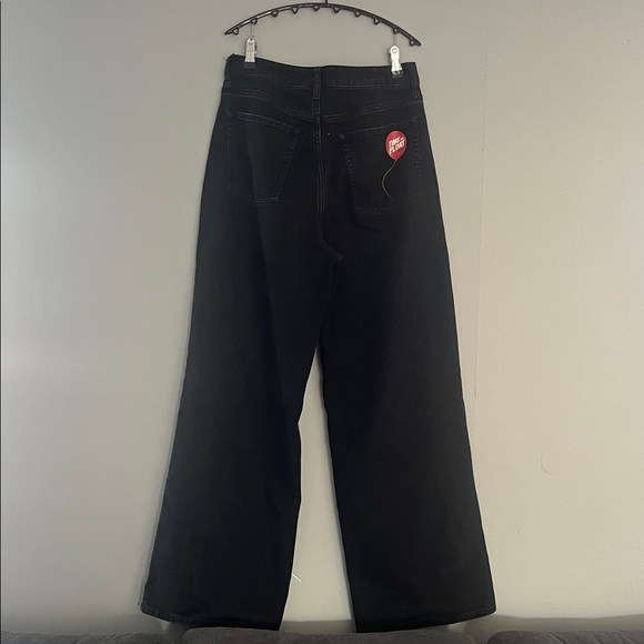 IT Chapter Two Black Wide Leg Jeans with Graphic Design Size 5 - Picture 9 of 10